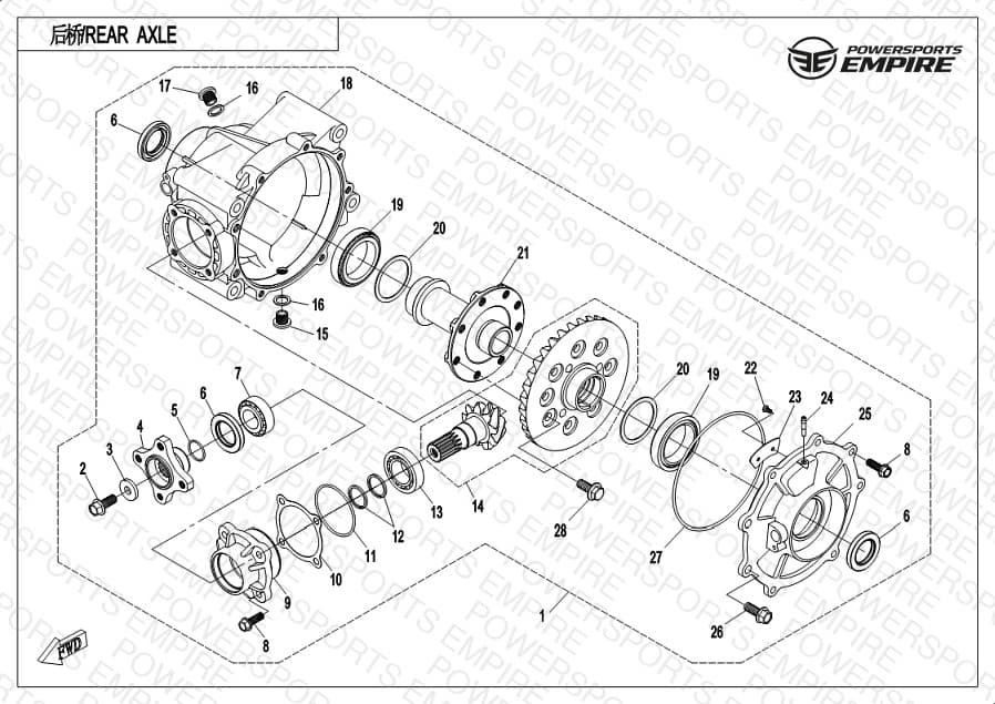 F33-B — REAR AXLE
