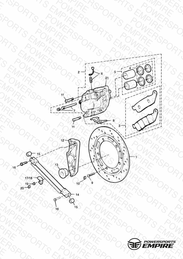 Rear Brake Disc and Caliper