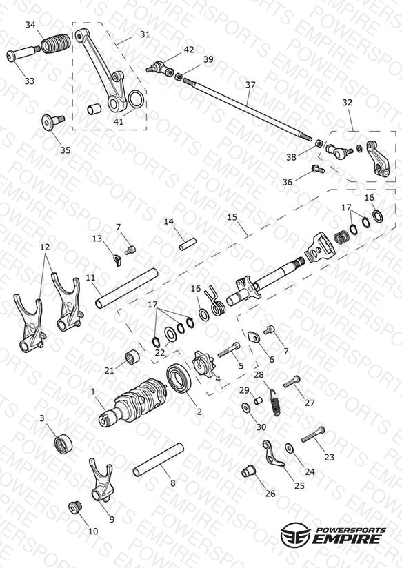 Gear Selectors & Pedal