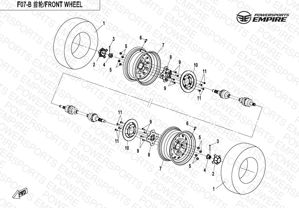 F07-B — FRONT WHEEL