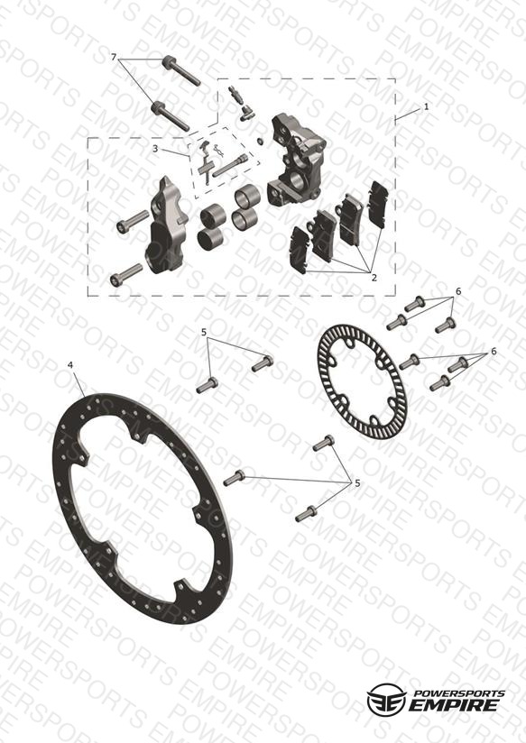 Front Caliper & Disc