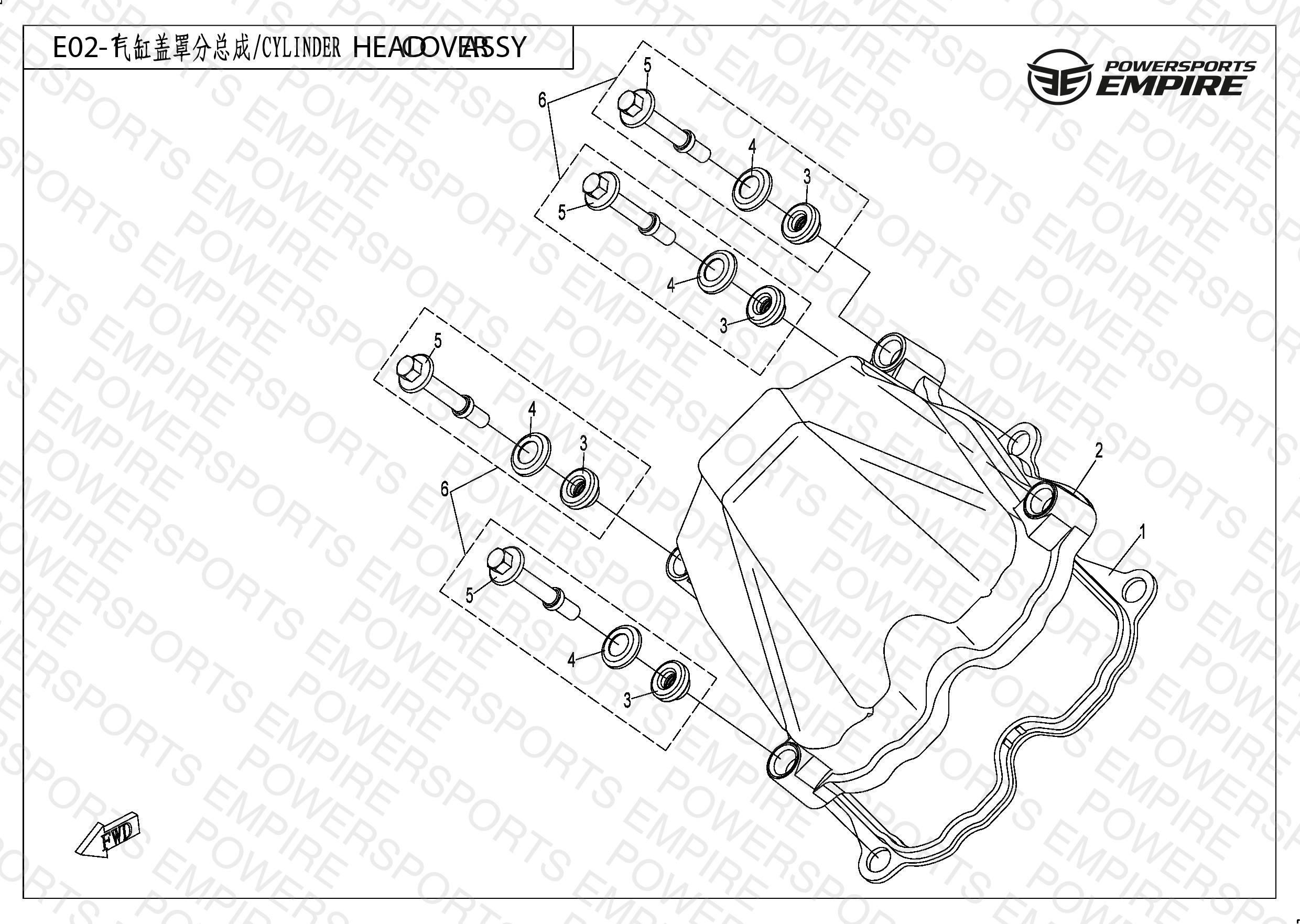 E02-1 — CYLINDER HEAD COVER ASSY