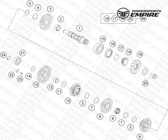 TRANSMISSION II - COUNTERSHAFT