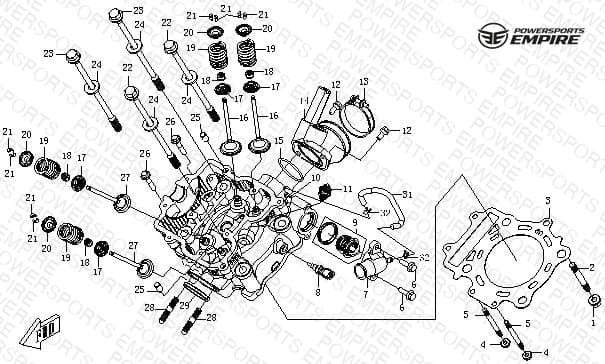 E08 — CYLINDER HEAD
