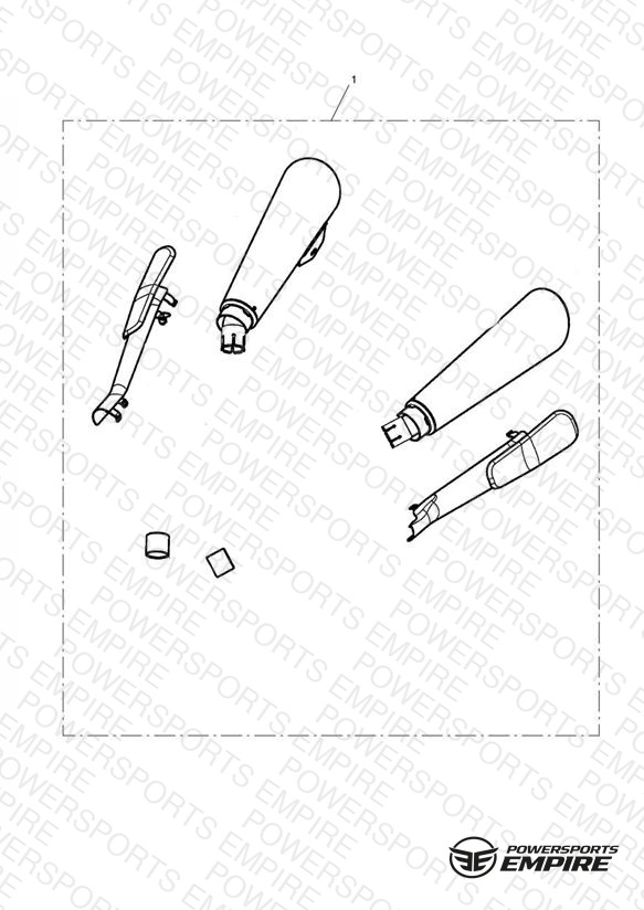 High Flow Silencer Kit, Short
