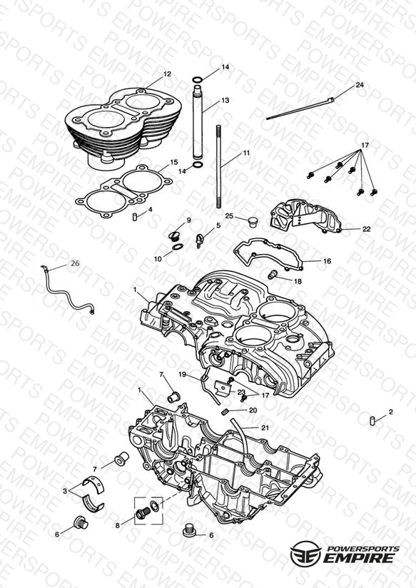 C/case & Ftgs - Bonny Eng No 221609 > (Expt Eng No's 229407 > 230164)