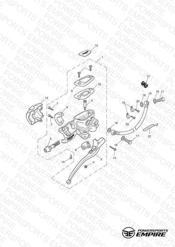 Front Brake Master Cylinder & Hoses - Bonneville T100