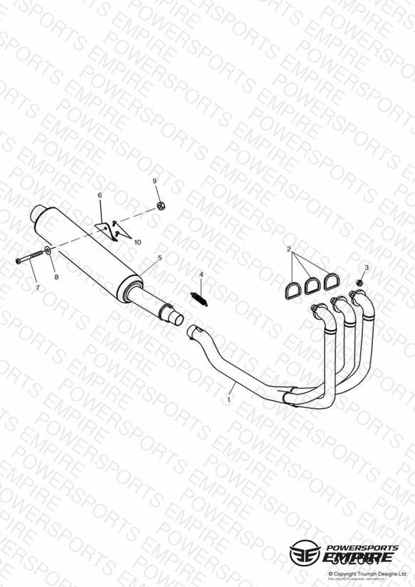 Exhaust System 955cc Engine