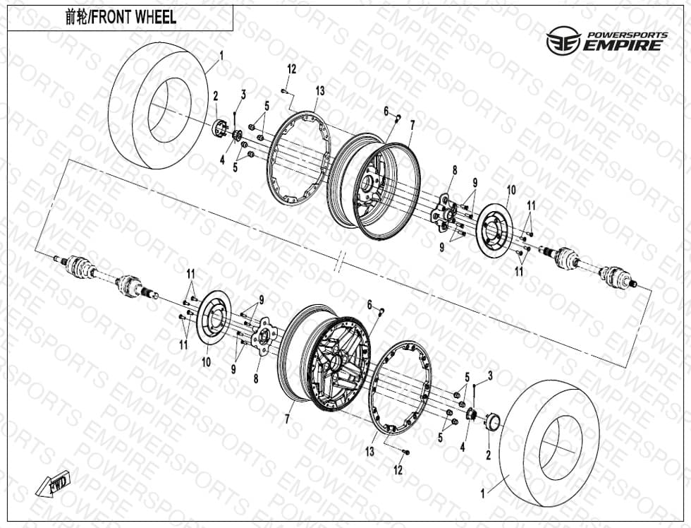 F07-B — FRONT WHEEL(OVERLAND)