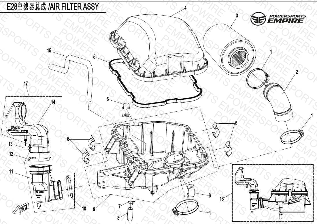 E28 — AIR FILTER ASSY