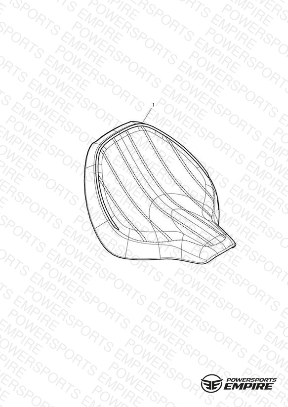 Seat, Rider, Brown, Ribbed