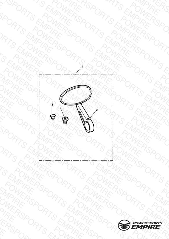 Mirror Bar End, Clear, Anodised