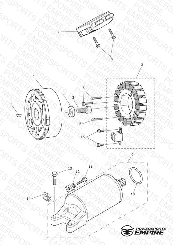 Starter & Alternator - Eng No 612714 > Except 613308 - 613370