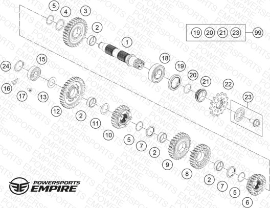 TRANSMISSION II - COUNTERSHAFT