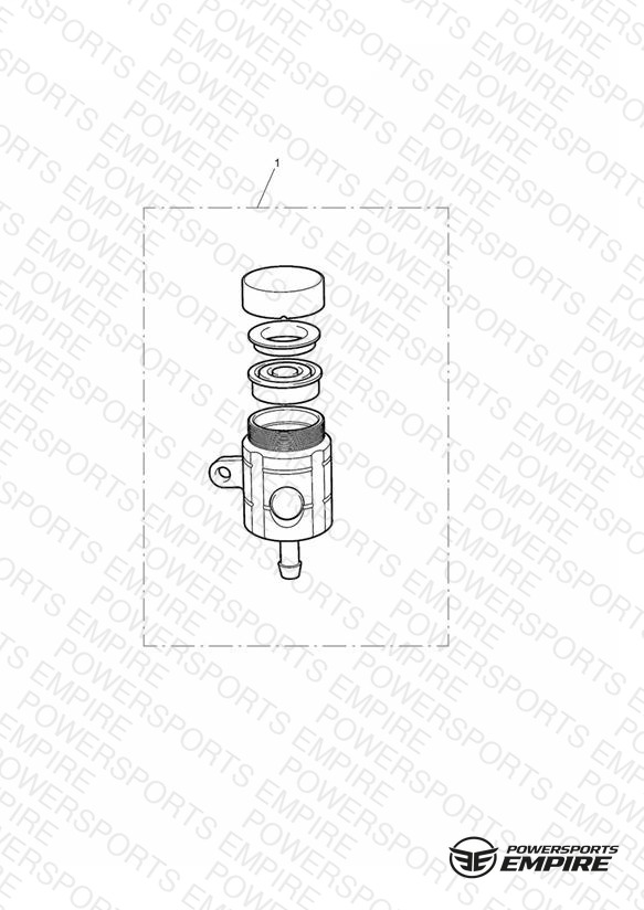 Reservoir, Rear Brake, Type 2