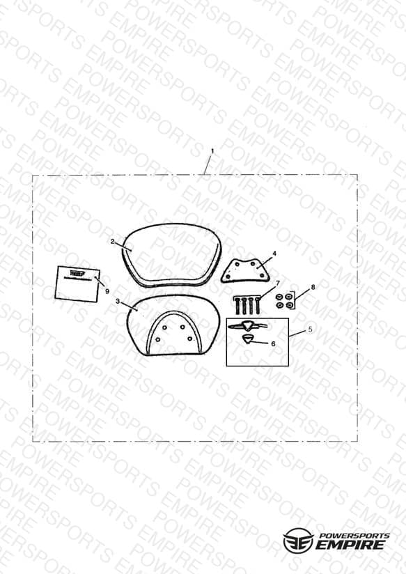 Longhaul Backrest Pad, Passenger