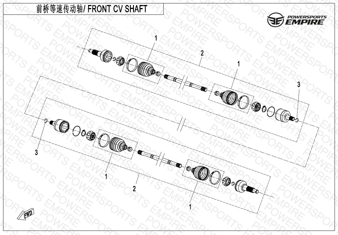 F27 — FRONT CV SHAFT