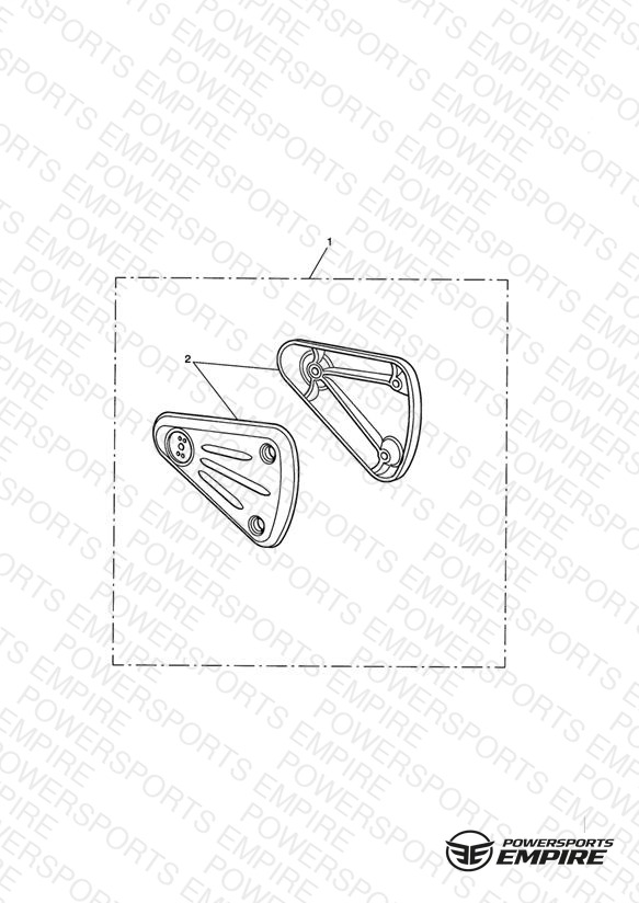 Footrest Hanger Kit, Std