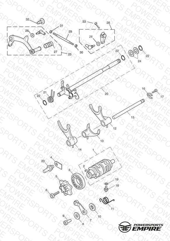 Gear Selectors & Pedal