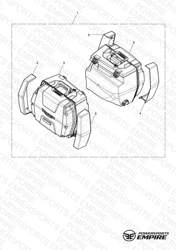 2 Box Pannier Kit, Std Key