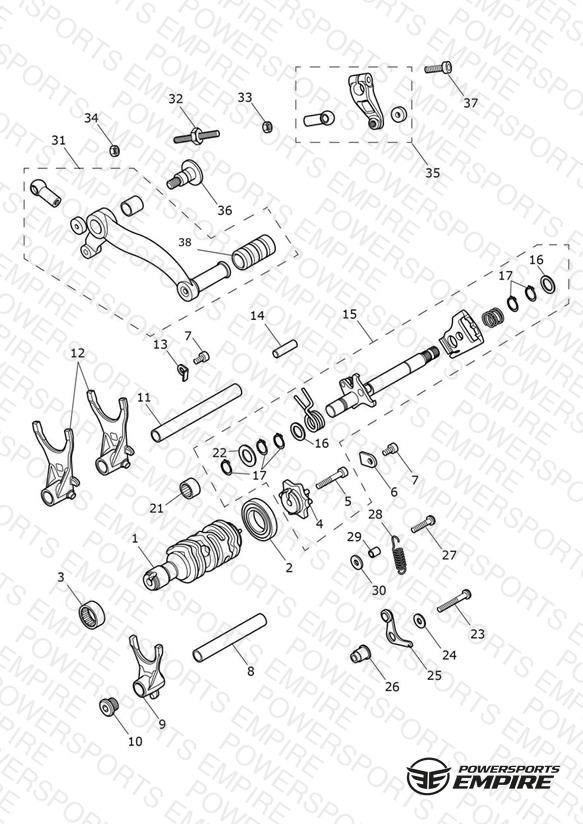 Gear Selectors & Pedal