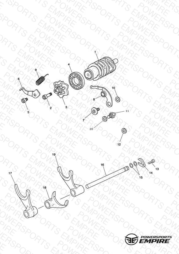 Gear Selector Drum > Eng 563846