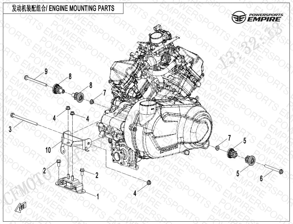 F00-1 — ENGINE MOUNTING PARTS