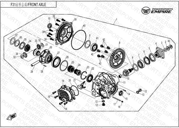 F31 — FRONT DIFFERENTIAL