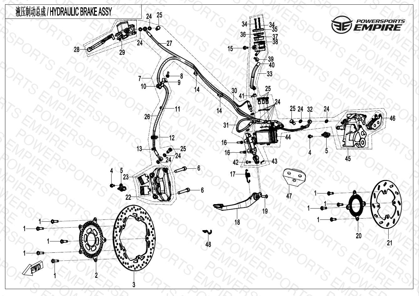 F08-A — MAB BRAKE ASSY