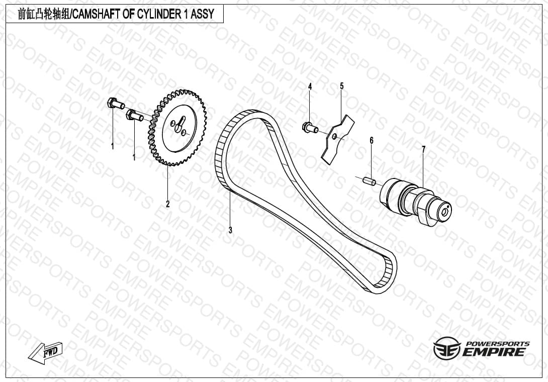 E02-4 — CAMSHAFT OF CYLINDER 1 ASSY