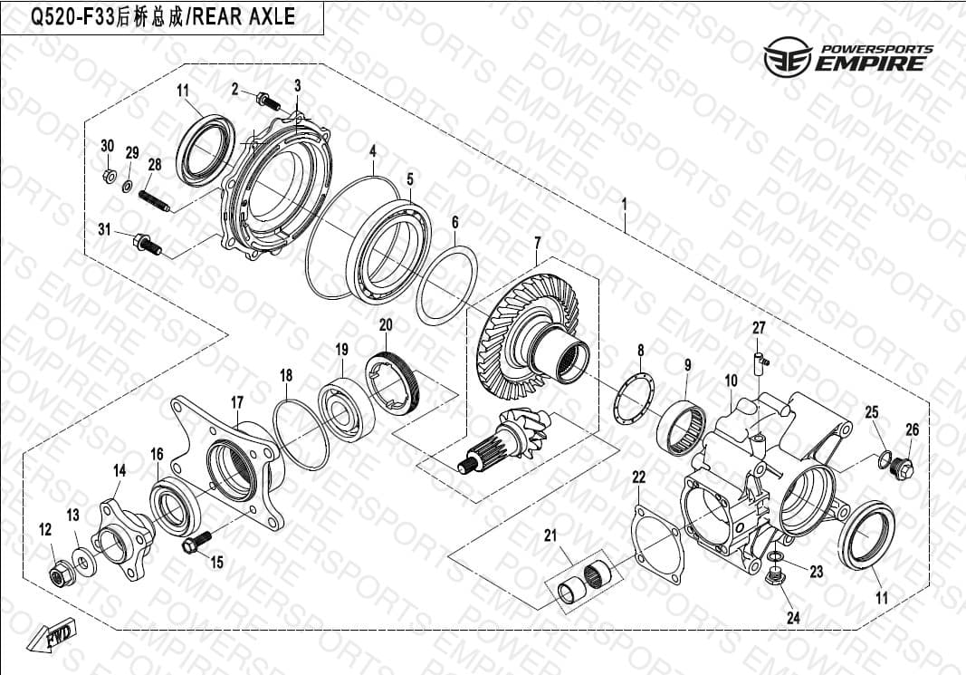 F33 — REAR DIFFERENTIAL