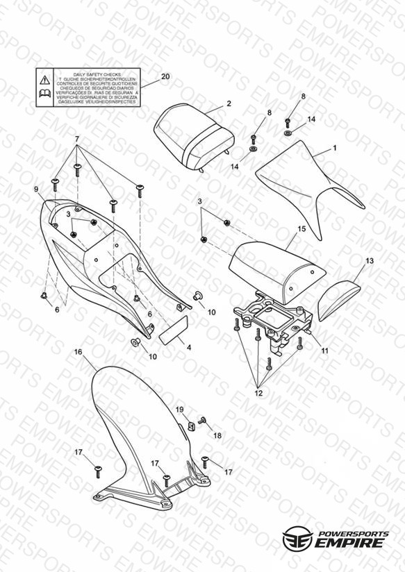 Bodywork - Rear Side Panels and Seat