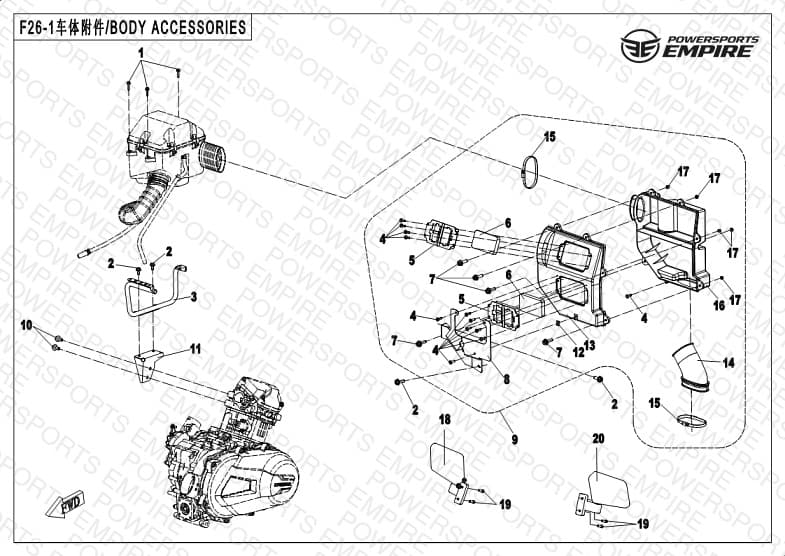 F26-1 — BODY - ACCESSORIES 1
