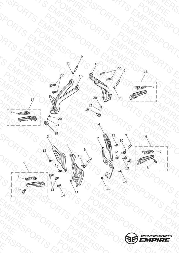Footrests & Mountings