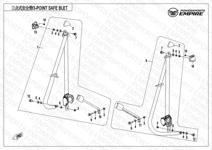F34-A — 3-POINT SEAT BELT