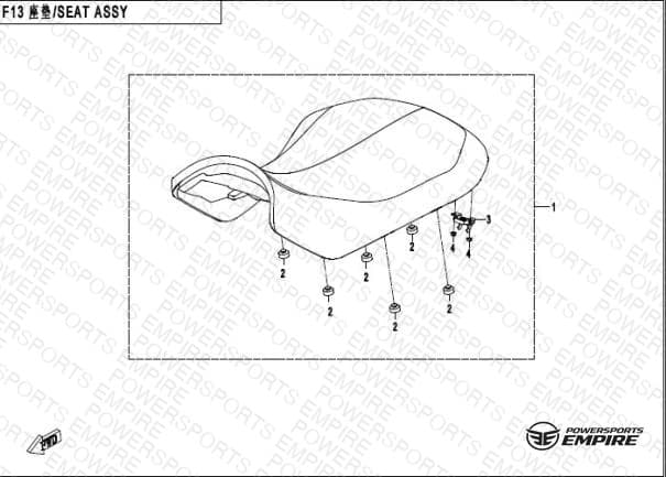 F13 — SEAT ASSY
