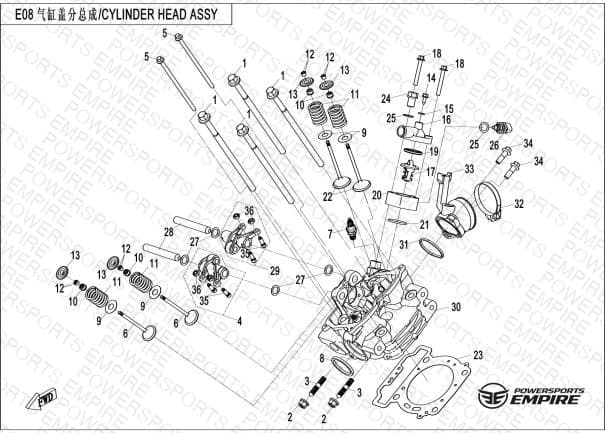 E02-2 — CYLINDER HEAD ASSY