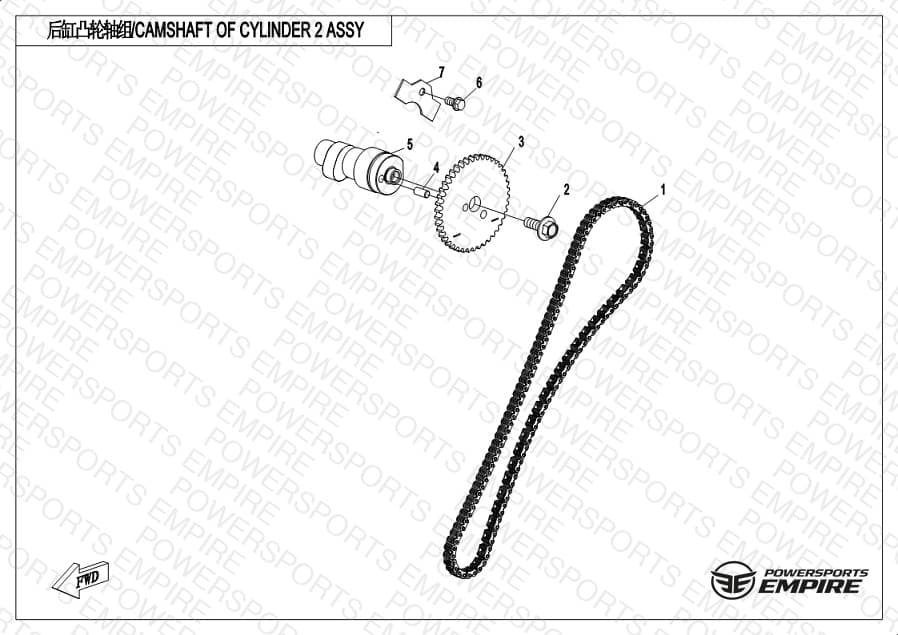 E02-7 — CAMSHAFT OF CYLINDER 2 ASSY