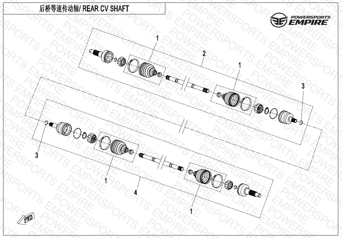 F28 — REAR CV SHAFT