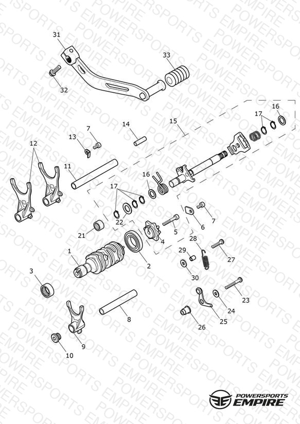 Gear Selectors & Pedal