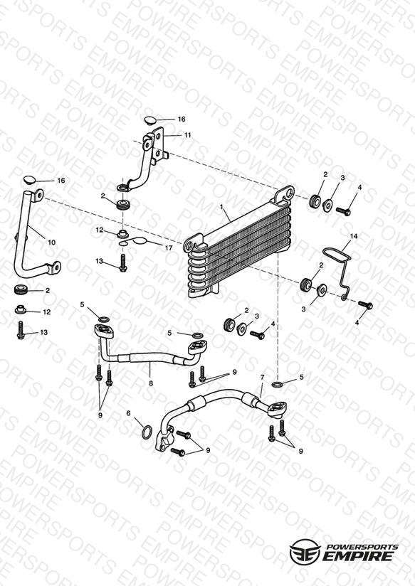 Oil Cooler - Eng No 261328 >