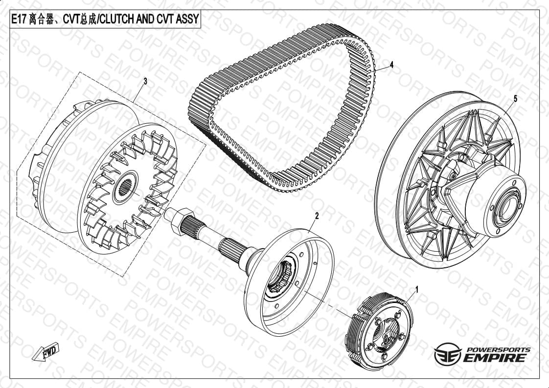 E17 — CLUTCH AND CVT ASSY