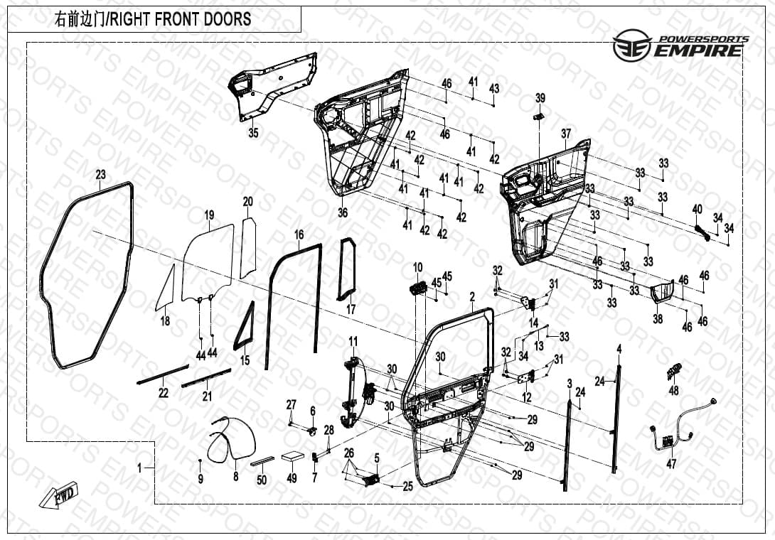 F80-5 — RIGHT FRONT DOORS