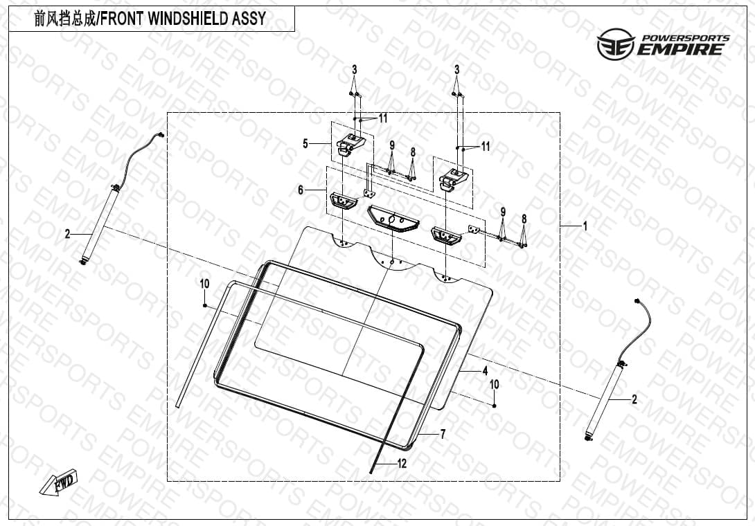 F80-1-V3 — FRONT WINDSHIELD ASSY