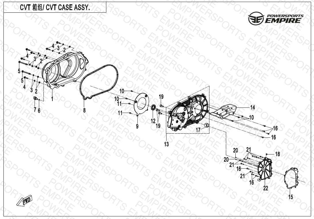 E01-3-V2 — CVT CASE ASSY.