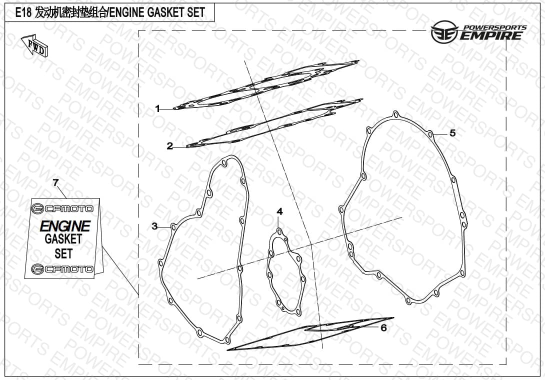 E18 — ENGINE GASKET SET