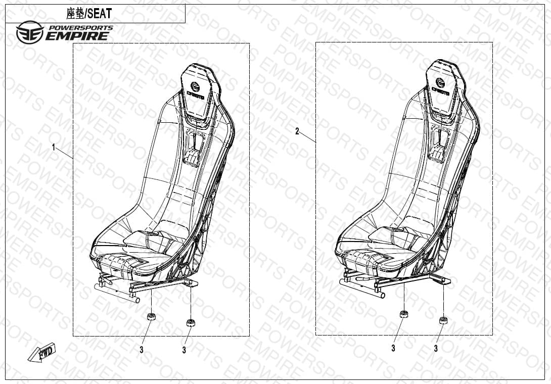 F13-B — LEFT SEAT(GHOST GRAY)