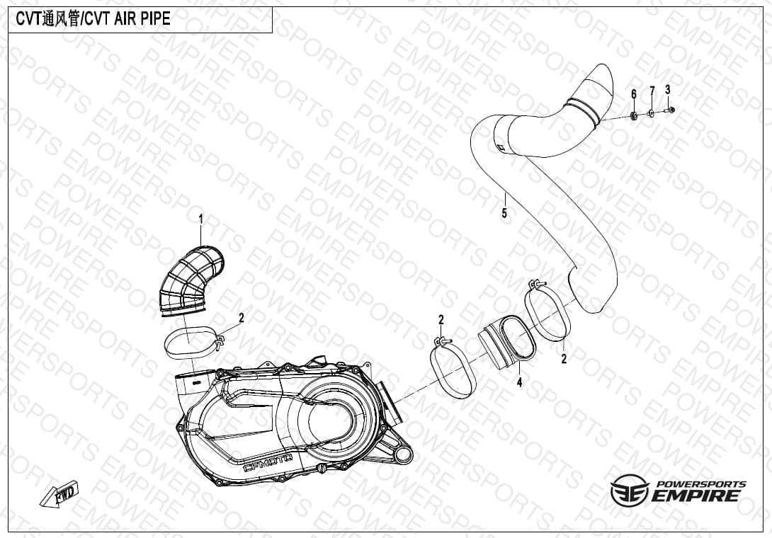 F00-2 — CVT AIR PIPE