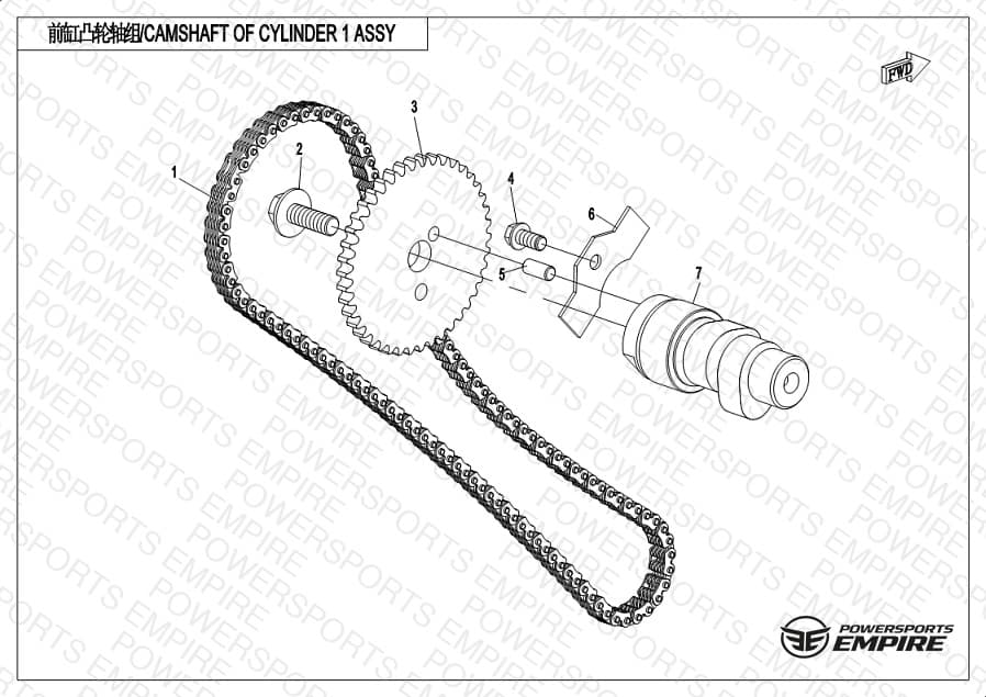 E02-4 — CAMSHAFT OF CYLINDER 1 ASSY.