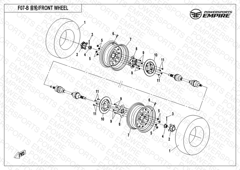 F07-B — FRONT WHEEL ASSY(2018)